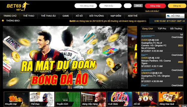 giao diện Bet69 